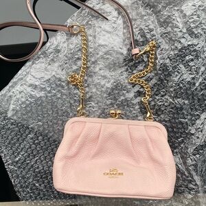 Coach Nora Kisslock Crossbody in Pink